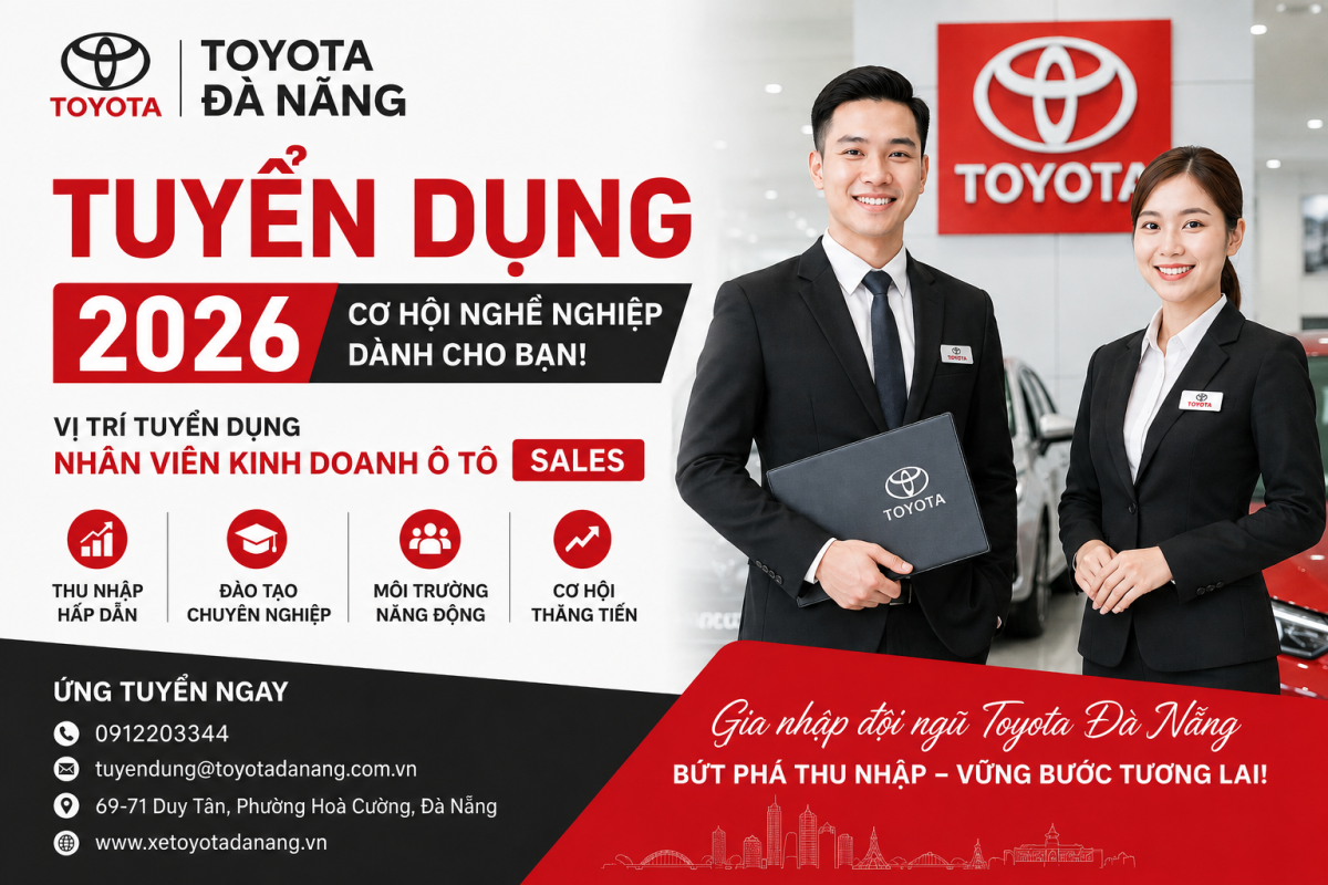 toyota đà nẵng tuyển dụng 2026